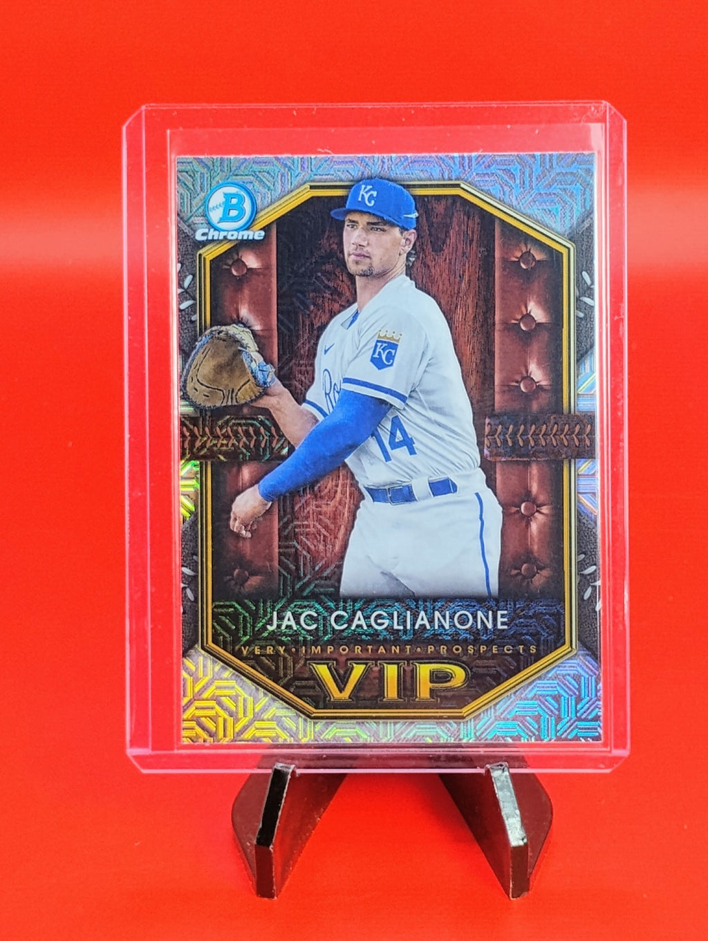 Jac Caglianone 2025 Bowman #VIP-11  Mojo Refractor Mega Box KC Royals RC 💎🔥