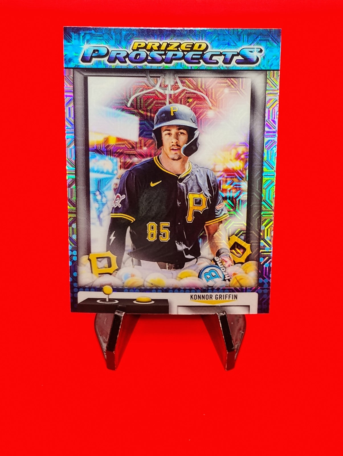 Konnor Griffin 2025 Bowman Draft Chrome Prized Prospect Mojo Refractor RC #PP-17